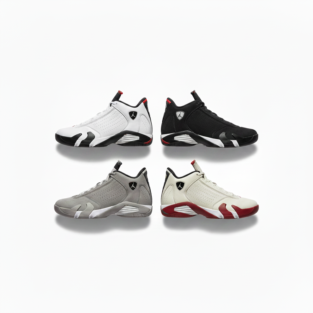 Air Jordan 14 collection image with Jumpman logos