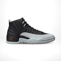Air Jordan 12 Retro Barons Black Wolf Grey