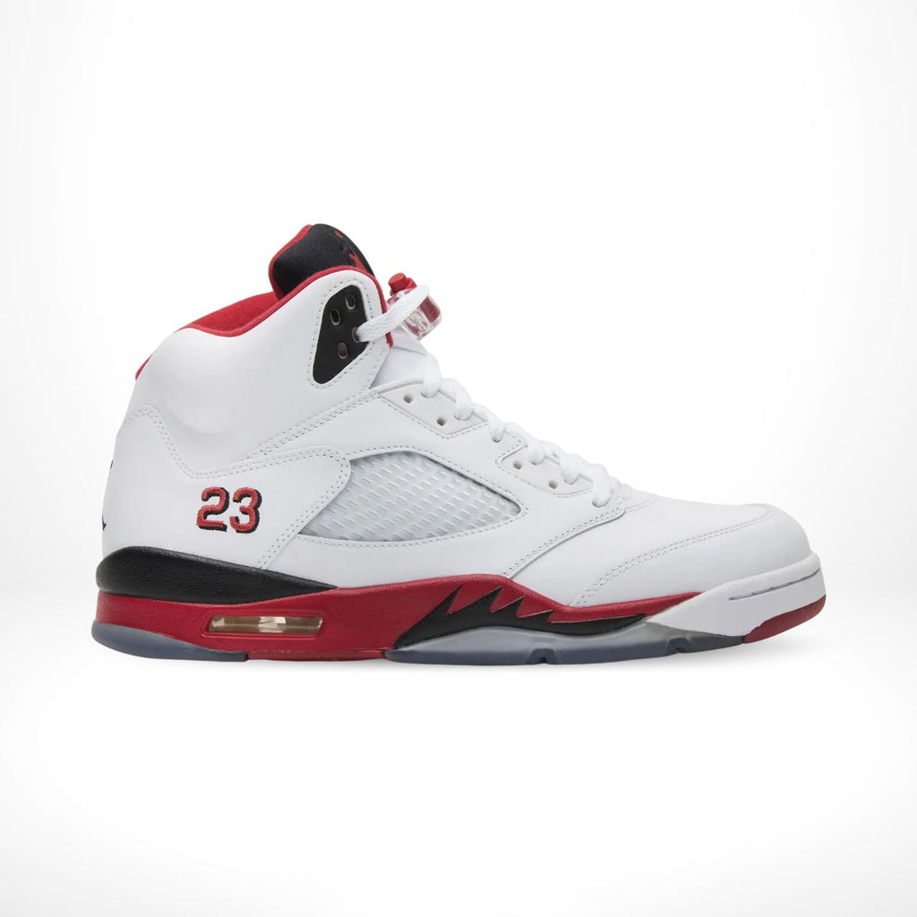 Air Jordan 5 Retro Fire Red Black Tongue