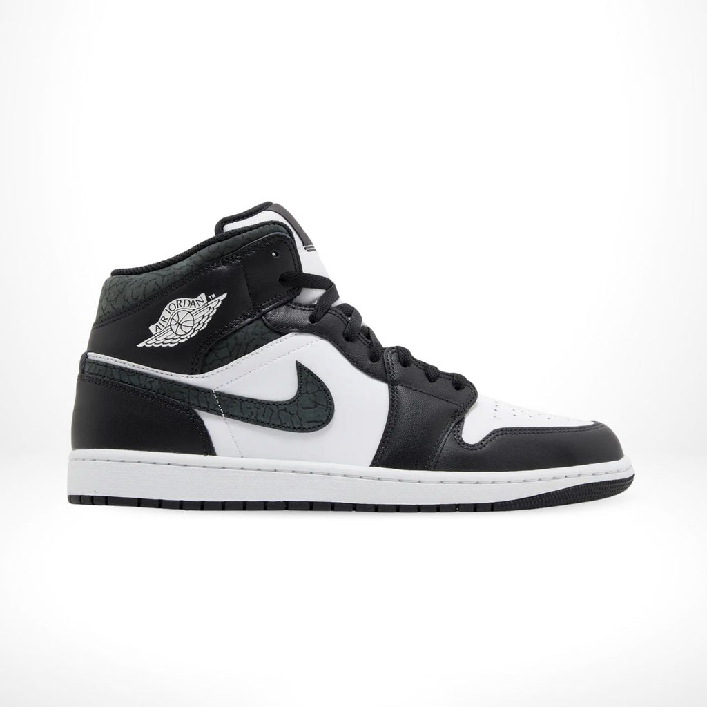 Air Jordan 1 Mid Panda Elephant Black White SE