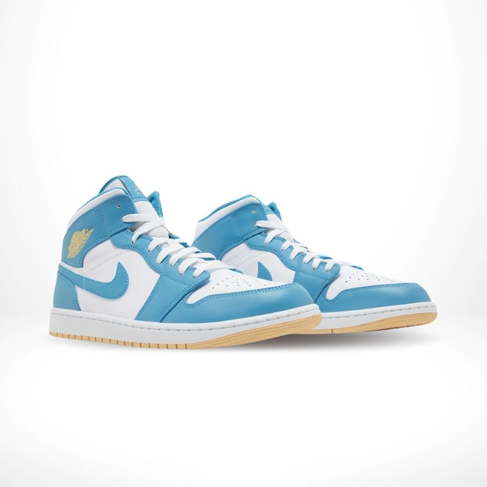 Air Jordan 1 Mid Aquatone Blue White