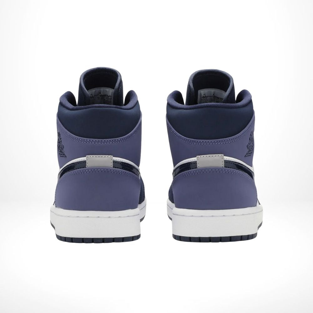 Air Jordan 1 Mid Obsidian Purple White