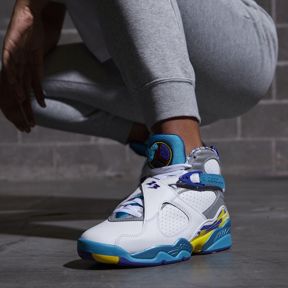 Air Jordan 8 Retro White Aqua Blue