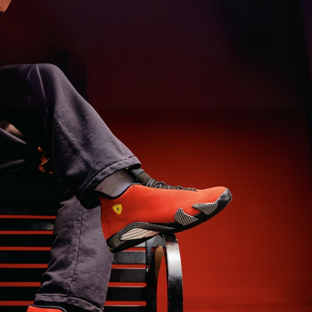 Air Jordan 14 Retro Ferrari University Red Black Carbon 2025