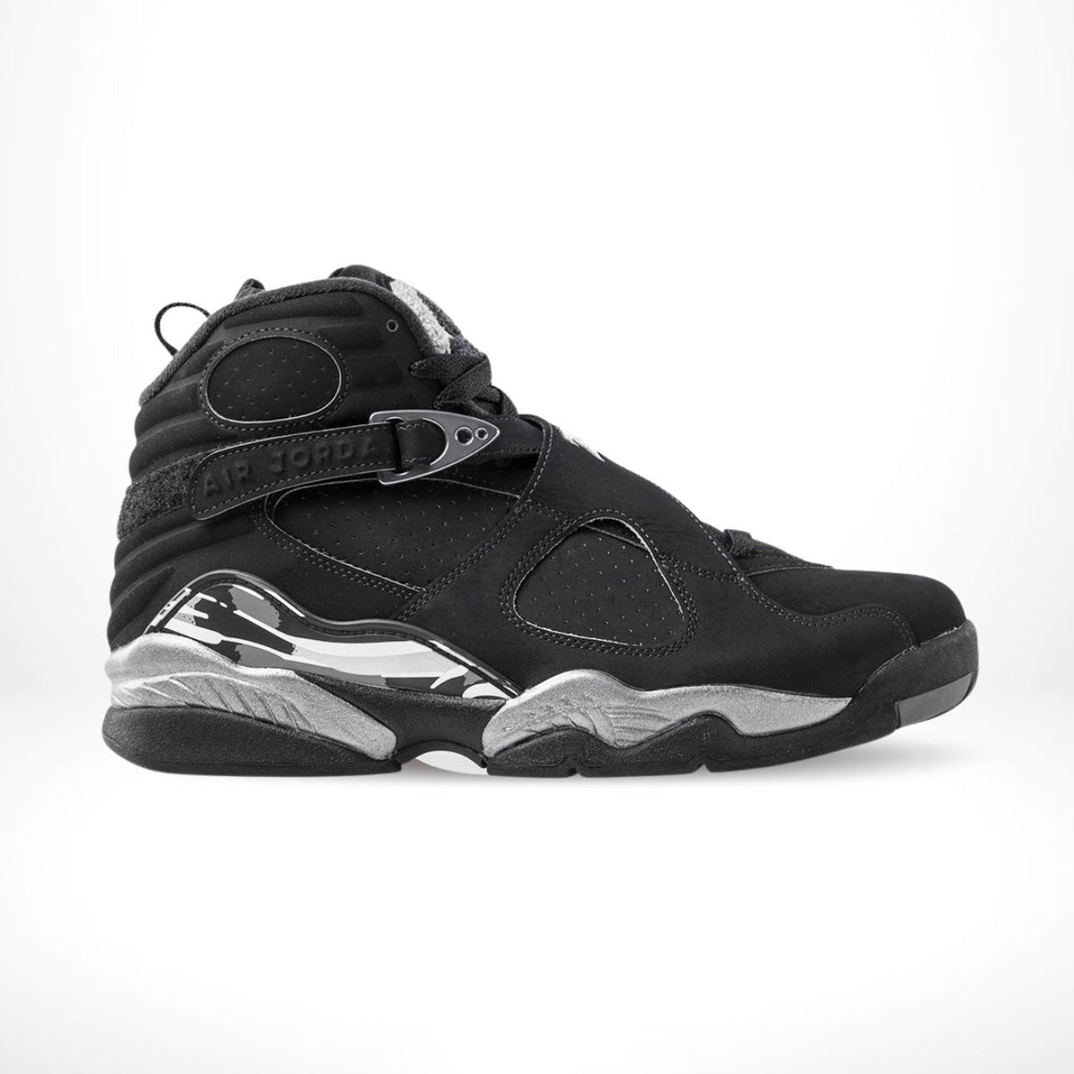 Air Jordan 8 Retro Chrome Triple Black 2015